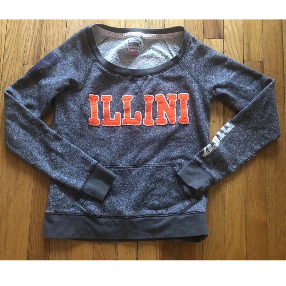Victoria’s Secret PINK Collegiate University Of Illinois Sweatshirt M